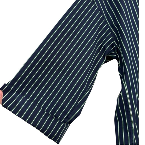 Lafayette 148 Hawkins Striped 3/4 Sleeve Pullover Blouse Size M - Picture 4 of 9